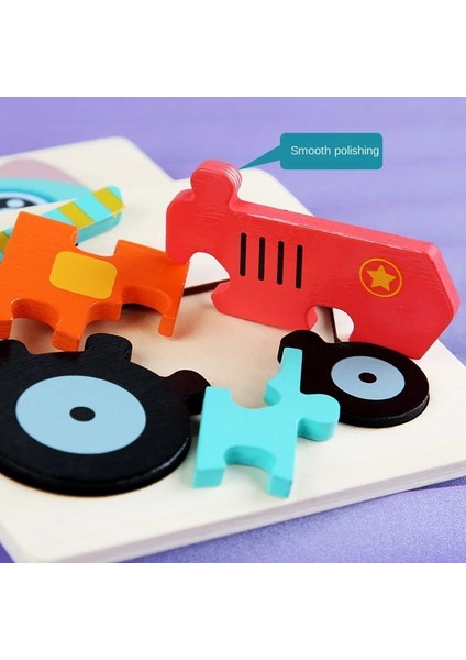 Dk-06 Stili 11CM Renkli Ahşap 3D Bulmacalar Karikatür Hayvanlar Çocuklar Bilişsel Yapboz Ahşap Oyuncaklar Çocuklar Için Bebek Eğitici Oyuncak Oyunları (Yurt Dışından)