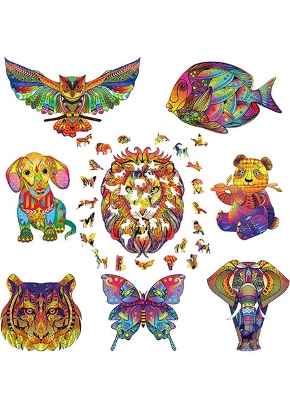 A3 Kelebek Tarzı Yeni Aslan 3D Ahşap Bulmaca Çocuklar Ahşap Dıy El Sanatları Hayvan Modelleme Dekompresyon Oyuncakları Klasik Oyuncaklar Kartal Ahşap Bulmacalar (Yurt Dışından)