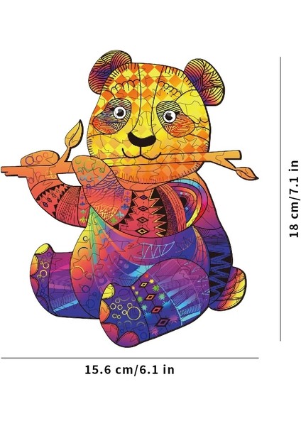 Küçük Panda Tarzı Ahşap Yapboz 3D Panda Monte Model Seti Çocuk Oyuncakları Çocuk Kızları Doğum Günü Hediyeleri (Yurt Dışından)