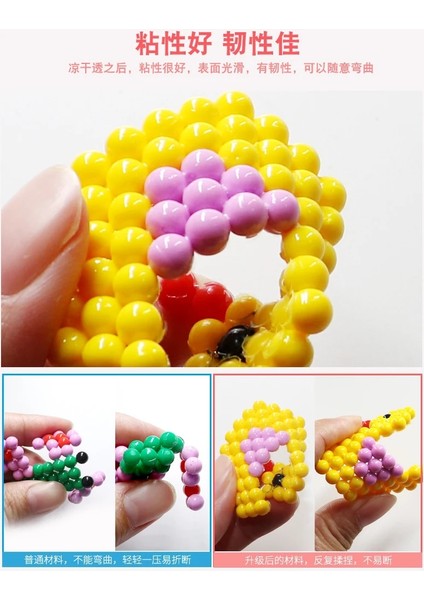 No.3 Tarzı Plastik Kutu Paketi 30 Renk 5mm Perlen Su Boncuk Sprey Aqua Sihirli Boncuklar Eğitici Bulmacalar Çocuk Oyuncak Için Pegboard (Yurt Dışından)