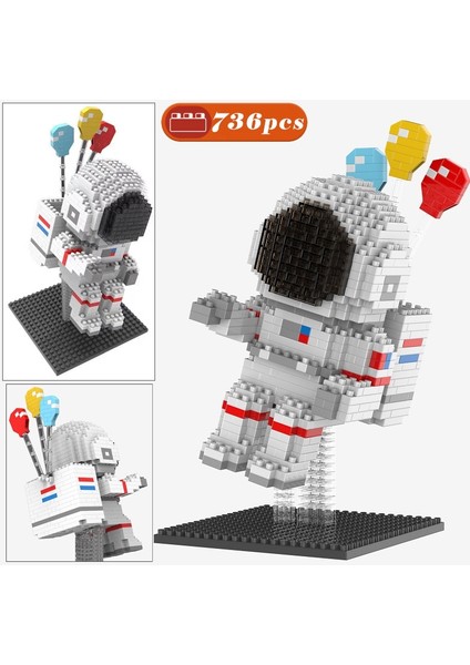 LD9043 Kutu Stili Yok Uzay Istasyonu Satürn V Roket Yapı Taşları Şehir Mekiği Uydu Astronot Figürü Adam Tuğla Seti Çocuk Oyuncakları Hediye (Yurt Dışından)