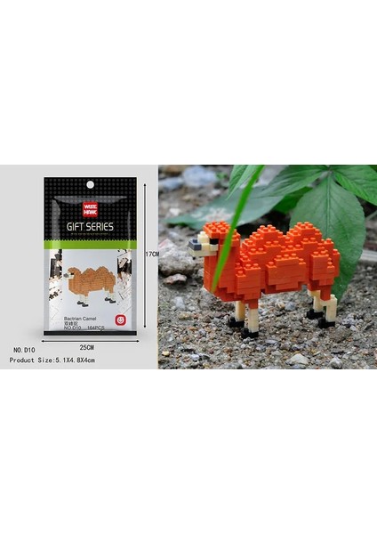 D10 Stili 1 Adet Hayvan Modeli Figürleri Mini Bloklar 3D Geyik Ayı Köpek Kedi Kartal Yapı Tuğlası Eğitici Oyuncak Çocuklar Için Doğum Günü Hediyesi Kız (Yurt Dışından)