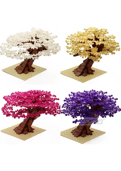 Açık Yeşil Ağaç Seti Stili Marumine Moc Tuğla Ağacı Plakalı Set Modeli Yapı Kiti Blokları Bitki Aksesuarları Çim Parçaları Dekorasyon Sahne Oyuncaklar (Yurt Dışından) indirimleri