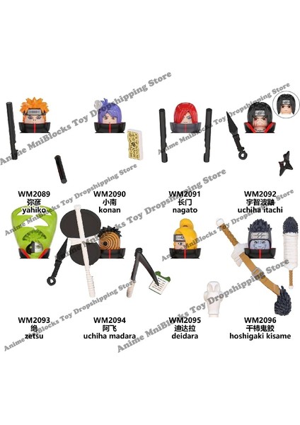 Donanma Tarzı W Tek Satış Naruto Blokları Yapı Taşları Oyuncaklar Anime Çizgi Film Japon Karakterleri Naruto Tuğla Aksesuarları Çocuk Hediyeleri (Yurt Dışından) fırsatları