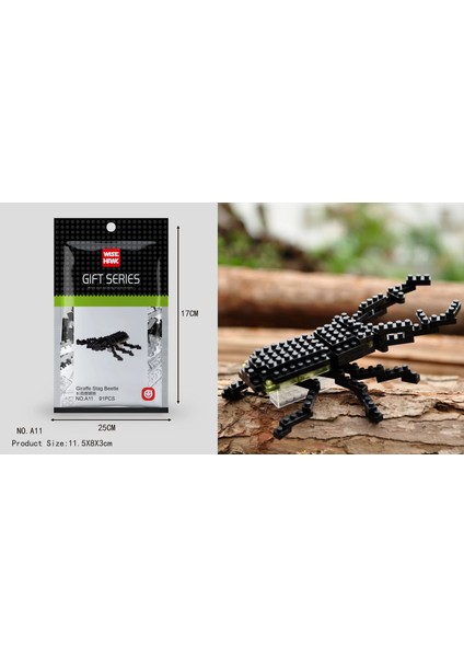 A11 Stili Wisehawk Elmas Mini Yapı Taşları Hayvan Oyuncak Çanta Yapı Taşları A1-B26 Çocuklar Için Köpek Kedi Kuş Hayvan Serisi Hediyeler (Yurt Dışından)