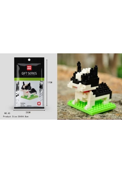 A11 Stili Wisehawk Elmas Mini Yapı Taşları Hayvan Oyuncak Çanta Yapı Taşları A1-B26 Çocuklar Için Köpek Kedi Kuş Hayvan Serisi Hediyeler (Yurt Dışından)