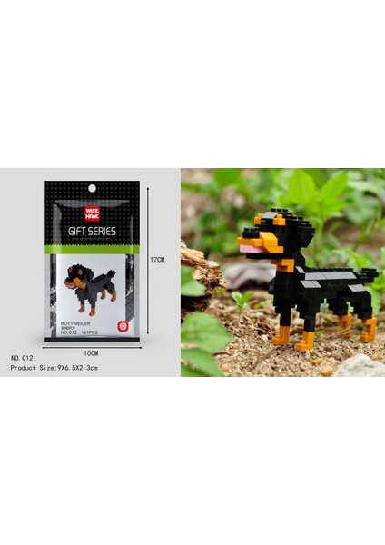 A11 Stili Wisehawk Elmas Mini Yapı Taşları Hayvan Oyuncak Çanta Yapı Taşları A1-B26 Çocuklar Için Köpek Kedi Kuş Hayvan Serisi Hediyeler (Yurt Dışından)