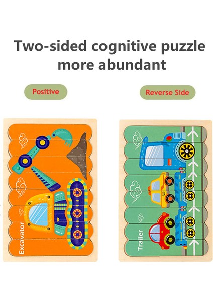 Model 3 Stili Bebek Ahşap Yapboz Çift Taraflı Şerit Biliş 3D Bulmaca Tahta Oyunu Montessori Çocuklar Için Eğitici Ahşap Oyuncaklar (Yurt Dışından) modelleri