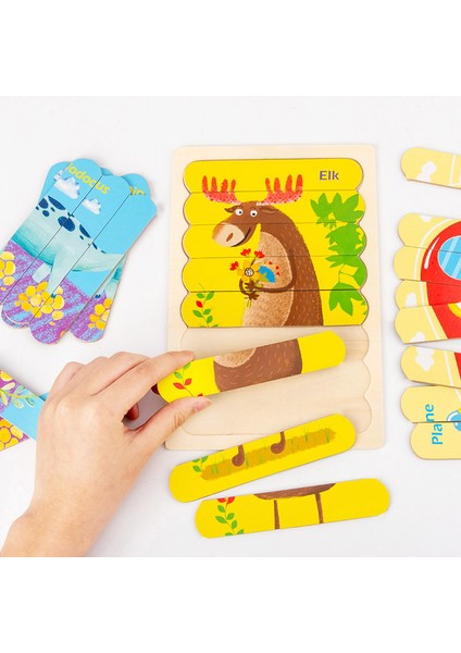 Model 3 Stili Bebek Ahşap Yapboz Çift Taraflı Şerit Biliş 3D Bulmaca Tahta Oyunu Montessori Çocuklar Için Eğitici Ahşap Oyuncaklar (Yurt Dışından) indirimleri