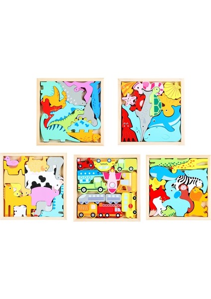 Ulaşım Tarzı Montessori Bulmaca Ahşap Karikatür Bulmaca Kutusu Kalınlaşmak Biliş Yapboz Erken Öğrenme Oyuncak Tangram Çocuklar Yaş2 + Doğum Günü Hediyesi D5QA (Yurt Dışından)