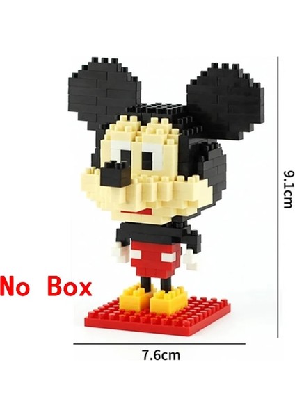 Kutu Stili Yok Plastik Mini Bloklar Mickey Minnie Donald Duck Karikatür Diy Modeli Mikro Yapı Tuğla Blokları Aksiyon Figürleri Oyuncaklar Çocuklar Için (Yurt Dışından)