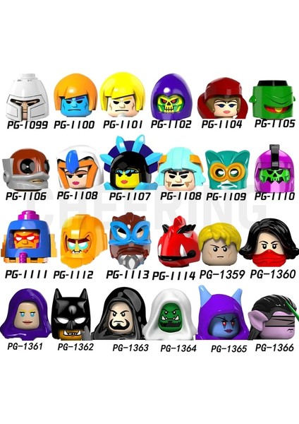PG1360 Kutu Stili Olmadan Eğitici Yapı Taşları Zodak Rattlor He-Man Masters Ram Man Paker Ske Letor Trı-Kloldren Hediyelik Oyuncaklar PGG8094 (Yurt Dışından)