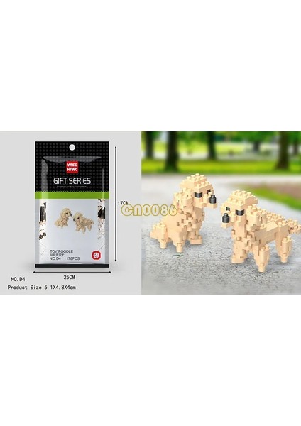 B38 Stili Wisehawk Mini Yapı Taşları Elmas Hayvan Modeli Çanta Tuğla Köpek Kedi Geyik Balık Serisi Oyuncaklar Çocuklar Için Hediyeler B24-D15 (Yurt Dışından)
