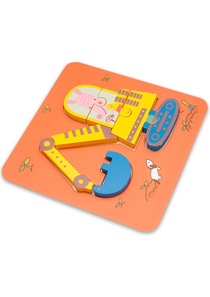 Ad-10 Stili Yüksek Li Bebek Ahşap 3D Bulmaca Karikatür Hayvan Tangram Şekiller Öğrenme Eğitim Zeka Çocuklar Için Yapboz Oyuncaklar (Yurt Dışından)
