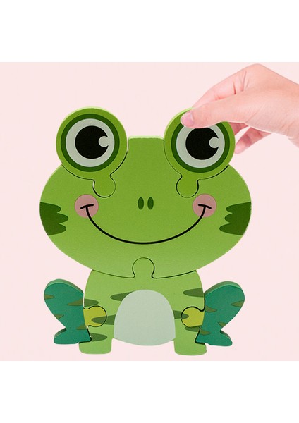 Ad-10 Stili Yüksek Li Bebek Ahşap 3D Bulmaca Karikatür Hayvan Tangram Şekiller Öğrenme Eğitim Zeka Çocuklar Için Yapboz Oyuncaklar (Yurt Dışından)