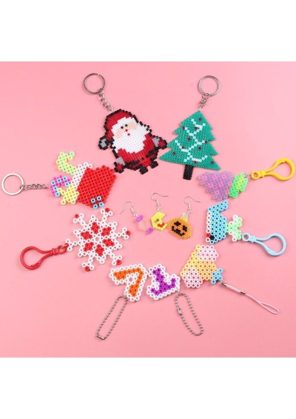 Beyaz Stil Hama Boncuk Aksesuarları ve 5mm Perler Boncuklar Çocuklar Için Bulmaca Oyuncaklar Yetişkinler Için 3D Bulmacalar Perles De Hama (Yurt Dışından)