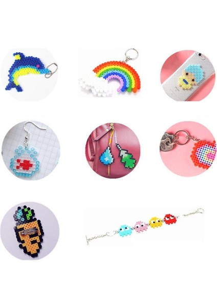 Beyaz Stil Hama Boncuk Aksesuarları ve 5mm Perler Boncuklar Çocuklar Için Bulmaca Oyuncaklar Yetişkinler Için 3D Bulmacalar Perles De Hama (Yurt Dışından)
