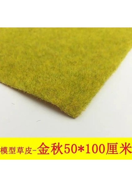 Altın Rengi 50X100CM Stili cm cm cm Manzara Çim Mat Model Tren Için Yapışkanlı Değil Kağıt Manzara Düzeni Çim Diorama Aksesuarları (Yurt Dışından)
