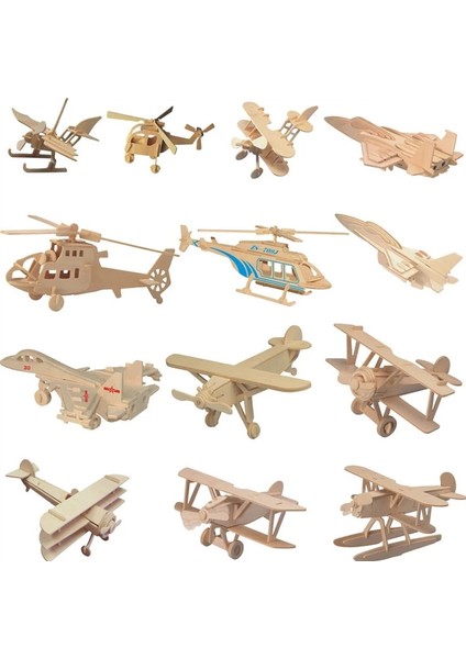 No.1 Tarzı Lazer Kesim Ahşap Araba Uçak Buharlı Lokomotif Oyuncaklar 3D Ahşap Bulmaca Montaj Ahşap Kitleri Çocuklar Çocuklar Için Masa Dekorasyonu (Yurt Dışından)