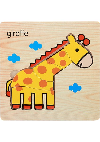 No.28 Stili Artoon Ahşap Hayvan ve Ulaşım 3D Yapboz Yapboz Ahşap Oyuncaklar Zeka Çocuklar Için Bebek Erken Eğitici Oyuncak (Yurt Dışından)