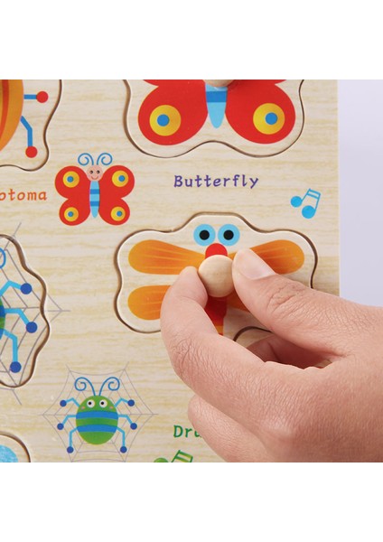 No.26 Tarzı Bebek Oyuncakları Montessori Ahşap Bulmaca El Tutma Tahtası Seti Eğitici Ahşap Oyuncak Karikatür Araç Deniz Hayvanı Bulmaca Çocuk Hediyeleri (Yurt Dışından)