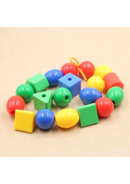 50GEOMETRI BEAD2ROPE Stili Boncuk Oyuncaklar Geometrik Şekil Boncuklar Tel Çekme Boncuk Oyunu Bebek Çocuklar Için Eğitici Oyuncak Çocuk El Sanatları Boncuk Oyuncak (Yurt Dışından) indirimleri