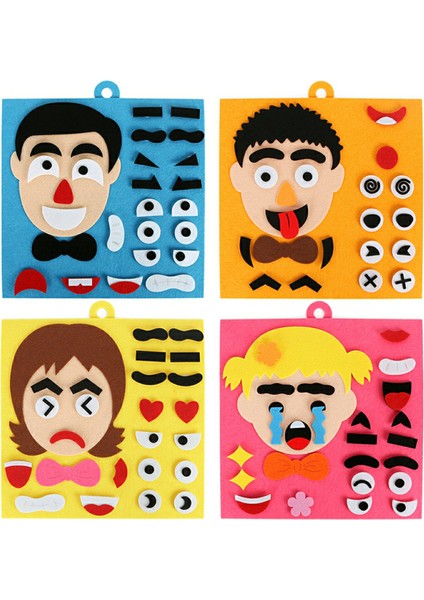 Stil 1 Kız Stili 1 Takım Yapboz Eva 3D Dıy Oyuncaklar Duygu Değişimi Bulmaca Oyuncaklar Montessori Eğitici Oyuncaklar Çocuklar Için Öğrenme Karikatür Bulmaca (Yurt Dışından)