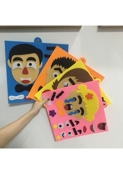 Stil 1 Kız Stili 1 Takım Yapboz Eva 3D Dıy Oyuncaklar Duygu Değişimi Bulmaca Oyuncaklar Montessori Eğitici Oyuncaklar Çocuklar Için Öğrenme Karikatür Bulmaca (Yurt Dışından)