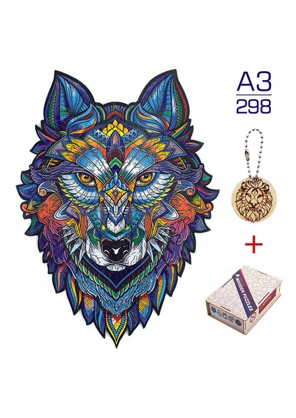 Langt-01-A3 Şekillendirme Unicorn Baykuş Tilki Bulmaca Oyuncak Her Parça Karikatür Hayvan Ahşap Yapboz Yetişkinler Çocuklar Için Eğitici Doğum Günü Oyuncakları Hediyeler (Yurt Dışından)