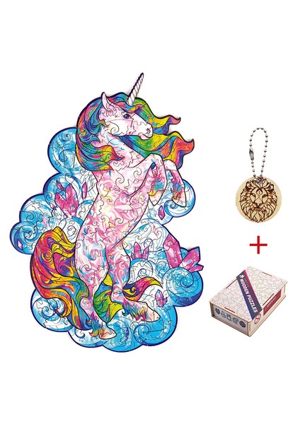 Langt-01-A3 Şekillendirme Unicorn Baykuş Tilki Bulmaca Oyuncak Her Parça Karikatür Hayvan Ahşap Yapboz Yetişkinler Çocuklar Için Eğitici Doğum Günü Oyuncakları Hediyeler (Yurt Dışından)