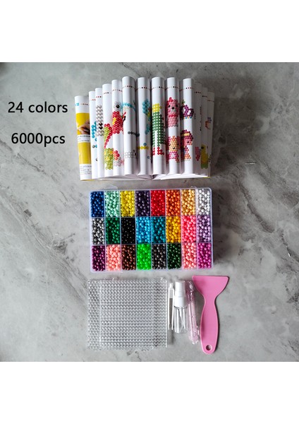 1100 Adet Tarzı Perlen Dolum Hama Boncuk Bulmaca 3D El Yapımı Sihirli 5mm Dıy Su Püskürtme Boncuk Seti Top Oyunları Çocuk Oyuncakları Kızlar Için Kitaplar 1:1 (Yurt Dışından) fırsatları