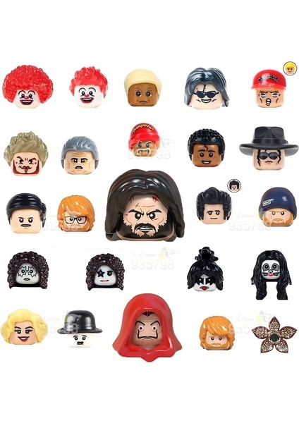 WM830-JOHN Wick Stili WM830 John Wick House Of Paper Doctor Who Tv Dizisi Karakter Yapı Taşları Stranger Thing Anime Figürü Kafa Oyuncaklar Çocuklar Için (Yurt Dışından) fiyatları
