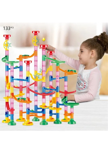 TD1130A-45-N Stili Mermer Run Yapı Taşları Mermerler Çocuklar Için Slayt Oyuncaklar Dıy Yaratıcılık Oluşturucu Eğitici Oyuncaklar Çocuk Hediye (Yurt Dışından)