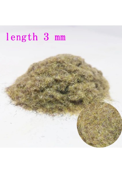 NP-4A Uzunluk 3 mm Stili 30GBAG Ağaç Tozu Tatic Çim Akın Yeşillik 24 Çeşit Renk Dıy El Yapımı Sahne Modeli Kar Taneleri Malzeme (Yurt Dışından)