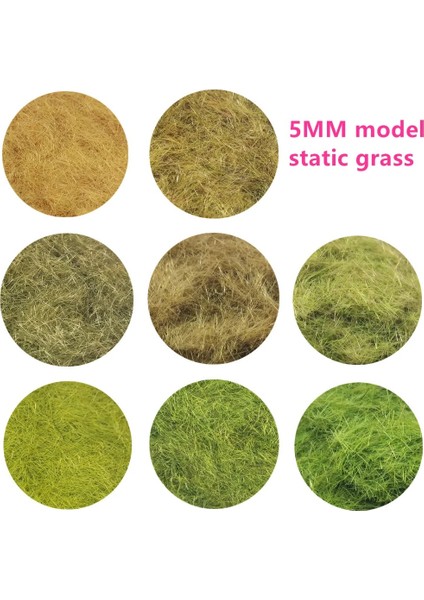 NP-4A Uzunluk 3 mm Stili 30GBAG Ağaç Tozu Tatic Çim Akın Yeşillik 24 Çeşit Renk Dıy El Yapımı Sahne Modeli Kar Taneleri Malzeme (Yurt Dışından) fiyatları