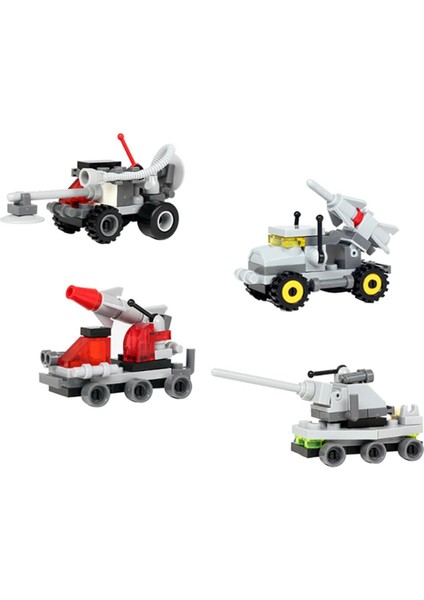 84014 Kutu Yok Tarzı Çocuklar Için Eğitici Yapı Taşları Oyuncaklar 6 Yıl Dıy Doğum Günü Hediyesi Mini Araba Kamyon Tankı Uzay Lane Modelleri Küçük Tuğlalar (Yurt Dışından) indirimleri