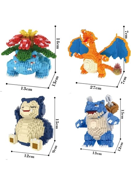 7080 Kutu Stili Yok Pokemon Yapı Taşları Uyumlu Karikatür Poke Anime Topu Pikachued Diamond M Tuğla Oyuncak Oyunu (Yurt Dışından)