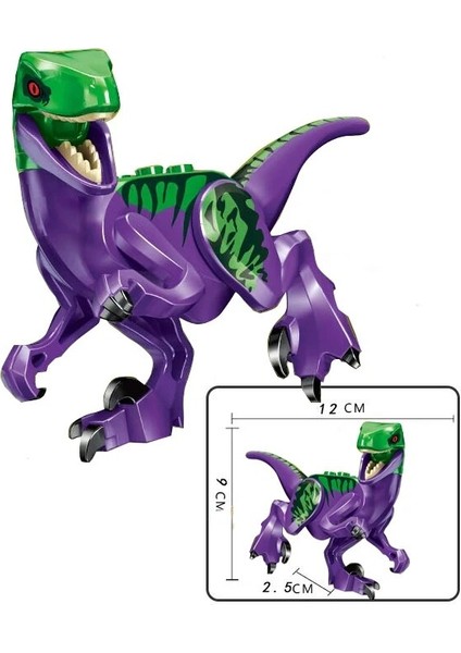 60-29 Tarzı Yaratıcılar Jurassic Dinozorlar Dünya Parkı Dinozor Raptor Koruma Bölgesi Yapı Taşları Seti Çocuk Oyuncakları Juguetes Yaratıcı Hayvanlar Kiti (Yurt Dışından)