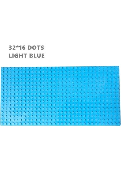 3216 Açık Mavi Stil Klasik Taban Plakaları Plastik Tuğla Taban Plakaları Uygun Şehir Klasik Boyutlu Yapı Taşları Inşaat Oyuncakları 16*32 Nokta (Yurt Dışından)
