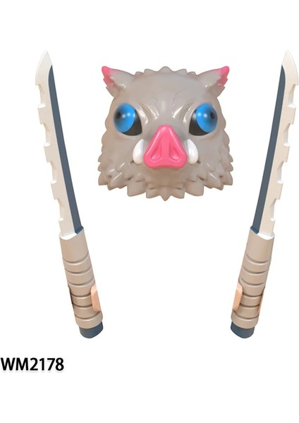WM2178 Stili Anime Serisi Demon Slayer Aksiyon Figürleri Mini Tuğlalar Kamado Tanjirou Nezuko Rengoku Kyoujurou Kochou Yapı Taşları Çocuk Oyuncakları (Yurt Dışından)