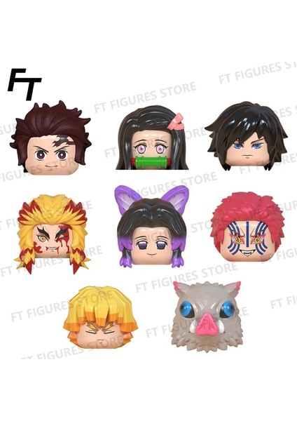 WM2178 Stili Anime Serisi Demon Slayer Aksiyon Figürleri Mini Tuğlalar Kamado Tanjirou Nezuko Rengoku Kyoujurou Kochou Yapı Taşları Çocuk Oyuncakları (Yurt Dışından) fiyatları