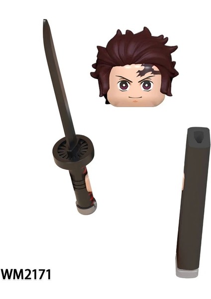 WM2178 Stili Anime Serisi Demon Slayer Aksiyon Figürleri Mini Tuğlalar Kamado Tanjirou Nezuko Rengoku Kyoujurou Kochou Yapı Taşları Çocuk Oyuncakları (Yurt Dışından) modelleri