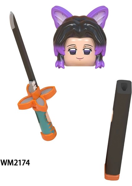 WM2178 Stili Anime Serisi Demon Slayer Aksiyon Figürleri Mini Tuğlalar Kamado Tanjirou Nezuko Rengoku Kyoujurou Kochou Yapı Taşları Çocuk Oyuncakları (Yurt Dışından) fırsatları