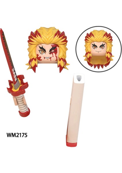 WM2178 Stili Anime Serisi Demon Slayer Aksiyon Figürleri Mini Tuğlalar Kamado Tanjirou Nezuko Rengoku Kyoujurou Kochou Yapı Taşları Çocuk Oyuncakları (Yurt Dışından) indirimleri
