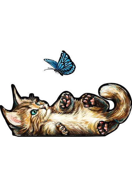 Xıang-02-A3 Stili Kedi Düzensiz Bulmaca Ebeveyn-Çocuk Bulmaca Oyuncaklar Yetişkin ve Çocuklar Tatil Hediyesi Eğitici Bulmaca Настольные Игр (Yurt Dışından)