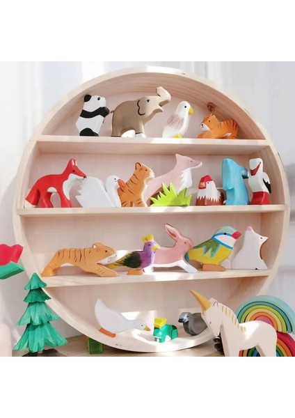 1 Kutu Stili Ahşap El Sanatları Büyük Hayvanlar Oyuncaklar Çocuklar Için El Yapımı Şekil Biliş Montessori Çocuklar Için Erken Eğitici Oyuncaklar Jouets (Yurt Dışından) fırsatları