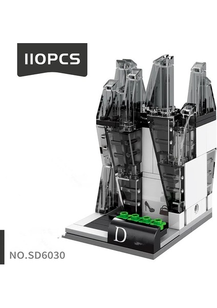 NO.6030 Stili Moc Sokak Görünümü Şehir Serisi Içecek Kahve Fast Food Pizza Ayakkabı Mağazası Model Bakkallar Yapı Taşları Set Oyuncaklar Çocuklar (Yurt Dışından)