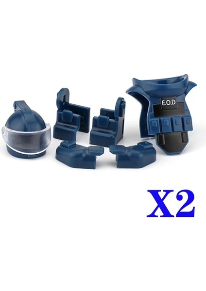 C-2set Stili Askeri Figürler Bomba Imha Takım Aksesuarları Yapı Taşı Modern Polis Askeri Yelek Ekipmanları Modeli Mini Parçaları Tuğla Oyuncak (Yurt Dışından)