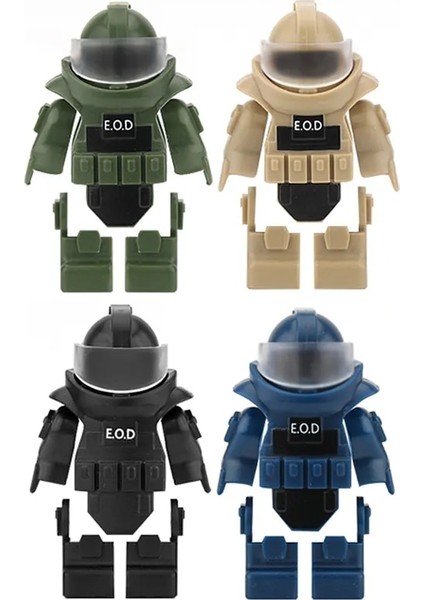 C-2set Stili Askeri Figürler Bomba Imha Takım Aksesuarları Yapı Taşı Modern Polis Askeri Yelek Ekipmanları Modeli Mini Parçaları Tuğla Oyuncak (Yurt Dışından) fiyatları
