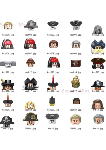KSZ019 Stili Karayip Korsanları Jack Sparrow Klasik Film Figürleri Kafa Aksesuarları Yapı Taşları Oyuncaklar Çocuklar Için SERIES-086 (Yurt Dışından) fiyatları